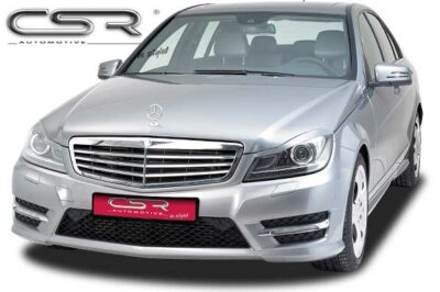 Paupières de phares avants (la paire) pour Mercedes Benz Classe C W204 / C204 / S204 coupé / break / berline (depuis 03/2011) - Fabriqué en ABS (à peindre)