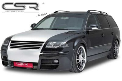 Paupières de phares avants (la paire) pour VW Passat 3BG B5 toutes carrosseries (2000-2005) - Fabriqué en ABS (à peindre)