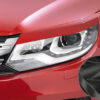 Paupières de phares avants (la paire) pour VW Tiguan I (5N) toutes carrosseries (facelift) (07/2011-2015) - Fabriqué en ABS glossy (Noir brillant)