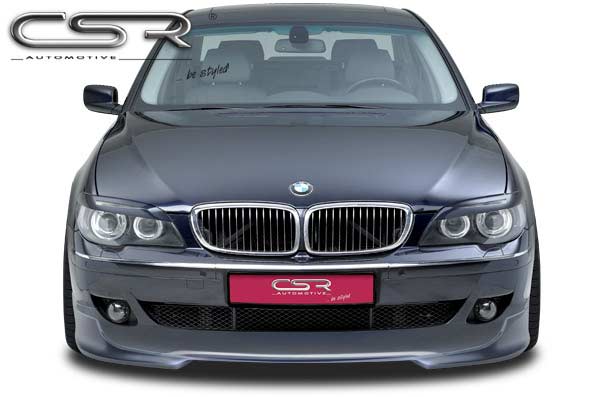 Paupières de phares avants (la paire) pour BMW Série 7 E65 LCI / E66 LCI toutes carrosseries (2005-2008) - Fabriqué en ABS (à peindre)