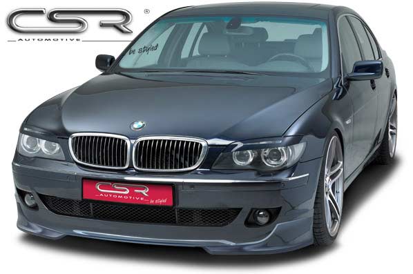 Paupières de phares avants (la paire) pour BMW Série 7 E65 LCI / E66 LCI toutes carrosseries (2005-2008) - Fabriqué en ABS (à peindre)