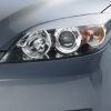 Paupières de phares avants (la paire) pour Mazda 3 toutes carrosseries (2003-2009) - Fabriqué en ABS (à peindre)