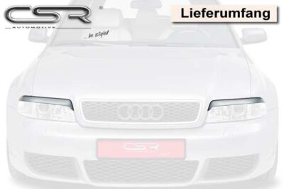 Paupi&egrave;res de phares avants (la paire) pour Audi A4 B5 toutes carrosseries (1999-2001) - Fabriqu&eacute; en ABS (&agrave; peindre)