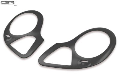 Paupi&egrave;res de phares avants (la paire) pour Porsche Boxster 986 Roadster (1996-2004) - Fabriqu&eacute; en ABS glossy (Noir brillant)