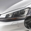 Paupières de phares avants (la paire) pour VW Golf 7 préfacelift (08/2012-03/2017) - Fabriqué en ABS glossy (Noir brillant)