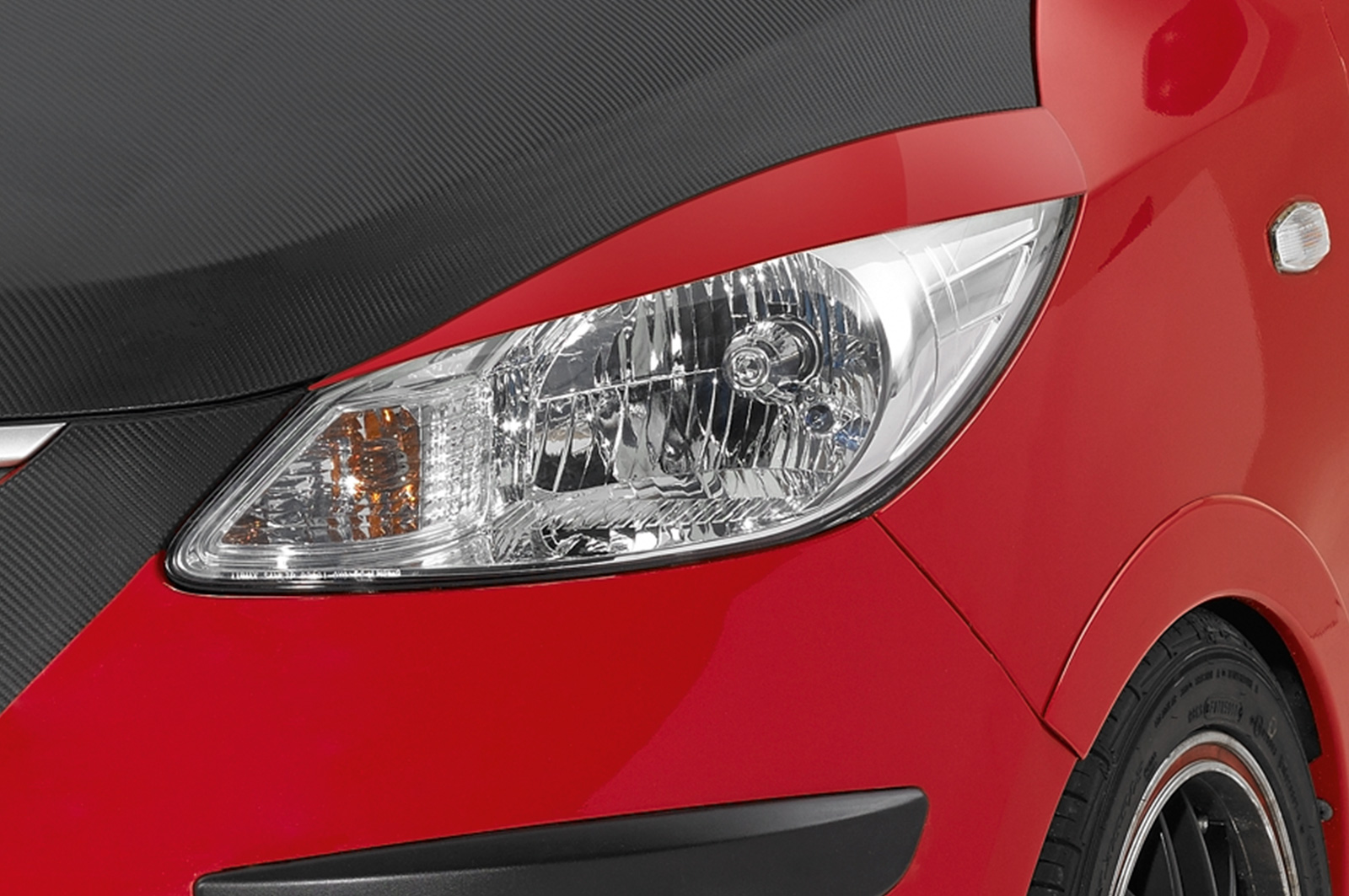 Paupières de phares avants (la paire) pour Hyundai I10 toutes carrosseries (2008-2011) - Fabriqué en ABS (à peindre)
