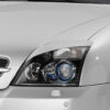 Paupières de phares avants (la paire) pour Opel Vectra C / Signum toutes carrosseries (2002-2005) - Fabriqué en ABS (à peindre)