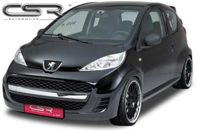 Paupières de phares avants (la paire) pour Peugeot 107 toutes carrosseries (2005-2012) - Fabriqué en ABS (à peindre)
