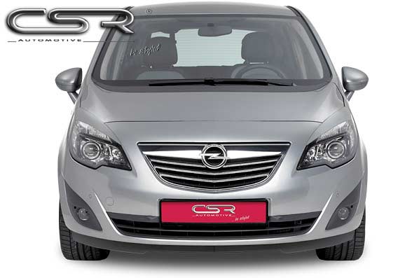 Paupières de phares avants (la paire) pour Opel Meriva B toutes carrosseries (depuis 2010) - Fabriqué en ABS (à peindre)