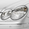 Paupières de phares avants (la paire) pour Mercedes Benz CLK 209 coupé / cabriolet (2002-2010) - Fabriqué en ABS (à peindre)