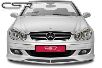 Paupières de phares avants (la paire) pour Mercedes Benz CLK 209 coupé / cabriolet (2002-2010) - Fabriqué en ABS (à peindre)