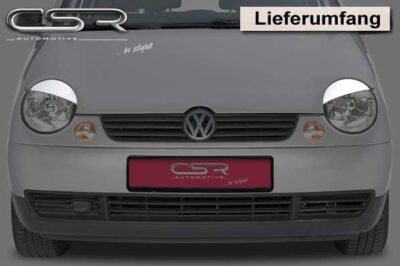 Paupi&egrave;res de phares avants (la paire) pour VW Lupo toutes carrosseries (10/1998-07/2005) - Fabriqu&eacute; en ABS (&agrave; peindre)