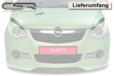 Paupières de phares avants (la paire) pour Opel Agila B toutes carrosseries (depuis 2008) - Fabriqué en ABS (à peindre)