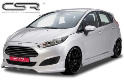 Paupières de phares avants (la paire) pour Ford Fiesta MK7 toutes carrosseries (depuis 9/2012) - Fabriqué en ABS (à peindre)