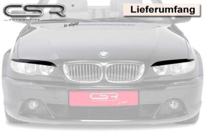 Paupi&egrave;res de phares avants (la paire) pour BMW S&eacute;rie 3 E46 coup&eacute; cabriolet (3/2003-2007) - Fabriqu&eacute; en ABS (&agrave; peindre)