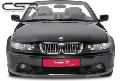 Paupières de phares avants (la paire) pour BMW Série 3 E46 coupé cabriolet (3/2003-2007) - Fabriqué en ABS (à peindre)