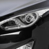 Paupières de phares avants (la paire) pour Hyundai I40 toutes carrosseries (préfacelift) (2011-05/2015) - Fabriqué en ABS (à peindre)