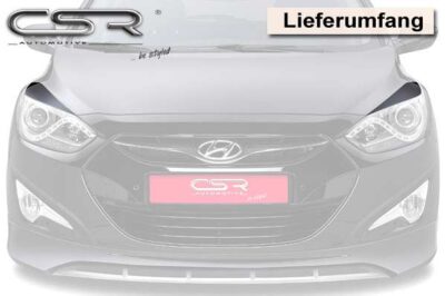 Paupières de phares avants (la paire) pour Hyundai I40 toutes carrosseries (préfacelift) (2011-05/2015) - Fabriqué en ABS (à peindre)