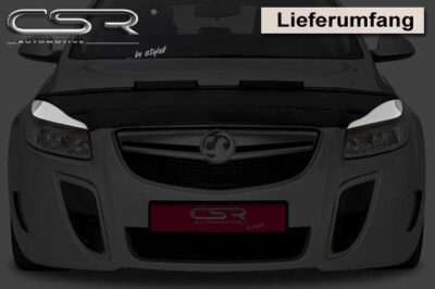 Paupières de phares avants (la paire) pour Opel Insignia A toutes carrosseries / sauf facelift (2008-6/2013) - Fabriqué en ABS (à peindre)