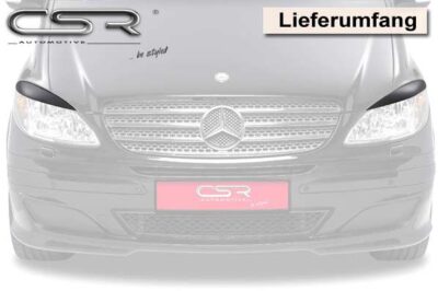 Paupières de phares avants (la paire) pour Mercedes Benz Viano / Vito W639 V639 toutes carrosseries (2003-11/2010) - Fabriqué en ABS (à peindre)