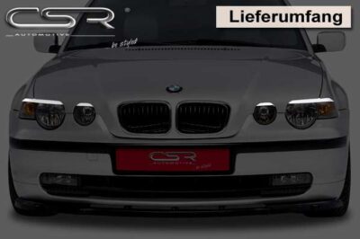Paupières de phares avants (la paire) pour BMW E46 Compact toutes carrosseries (2001-2004) - Fabriqué en ABS (à peindre)