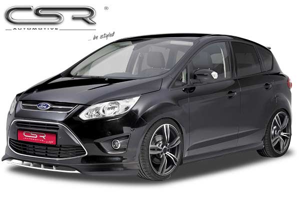 Paupières de phares avants (la paire) pour Ford C-Max / Grand C-Max toutes carrosseries (12/2010 - 03/2015) - Fabriqué en ABS (à peindre)