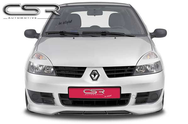 Paupières de phares avants (la paire) pour Renault Clio 2 / B toutes carrosseries (6/2001-2012) - Fabriqué en ABS (à peindre)
