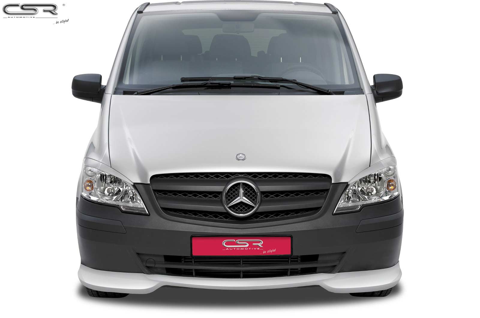 Paupières de phares avants (la paire) pour Mercedes Benz Viano / Vito W639 V639 toutes carrosseries (10/2010-2014) - Fabriqué en ABS (à peindre)