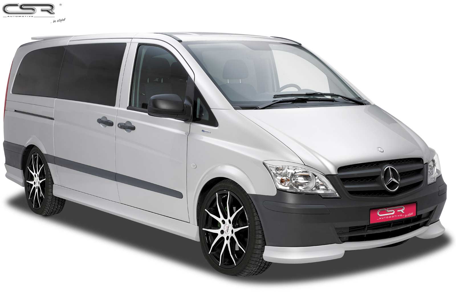 Paupières de phares avants (la paire) pour Mercedes Benz Viano / Vito W639 V639 toutes carrosseries (10/2010-2014) - Fabriqué en ABS (à peindre)
