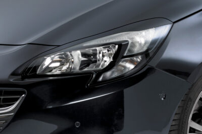 Paupières de phares avants (la paire) pour Opel Corsa E toutes carrosseries (depuis 11/2014) - Fabriqué en ABS (à peindre)