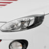 Paupières de phares avants (la paire) pour Opel Adam toutes carrosseries (depuis 2012) - Fabriqué en ABS (à peindre)