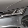 Paupières de phares avants (la paire) pour Audi TT FV / 8S toutes carrosseries (depuis 2014) - Fabriqué en ABS glossy (Noir brillant)