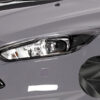 Paupières de phares avants (la paire) pour Ford Focus MK3 facelift (11/2014-2018) - Fabriqué en ABS glossy (Noir brillant)