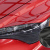 Paupières de phares avants (la paire) pour Kia Stinger toutes carrosseries (depuis 10/2017) - Fabriqué en ABS glossy (Noir brillant)