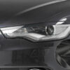 Paupières de phares avants (la paire) pour Audi A6 4G C7 préfacelift (04/2011-10/2014) - Fabriqué en ABS glossy (Noir brillant)