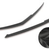 Paupières de phares avants (la paire) pour Renault Megane II toutes carrosseries (2002-2009) - Fabriqué en ABS glossy (Noir brillant)