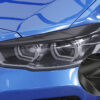 Paupières de phares avants (la paire) pour BMW Série 1 F20 F21 toutes carrosseries (01/2015-06/2019) - Fabriqué en ABS glossy (Noir brillant)
