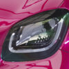 Paupières de phares avants (la paire) pour Smart Fortwo 453 / EQ Fortwo uniquement pour les phares à LED (depuis 2019) - Fabriqué en ABS (à peindre)
