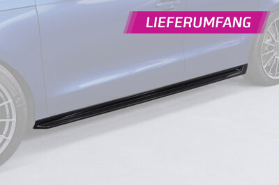 Bas de caisse (la paire) pour Audi A1 8X toutes carrosseries (2010-2018) - Fabriqué en ABS (6 finitions au choix)